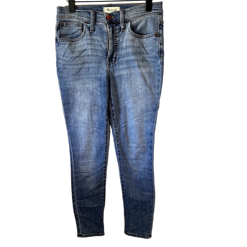 MADEWELL 9"‎ Mid Rise Skinny Dark Wash Denim Premium Jeans Sz 27 Style MA938